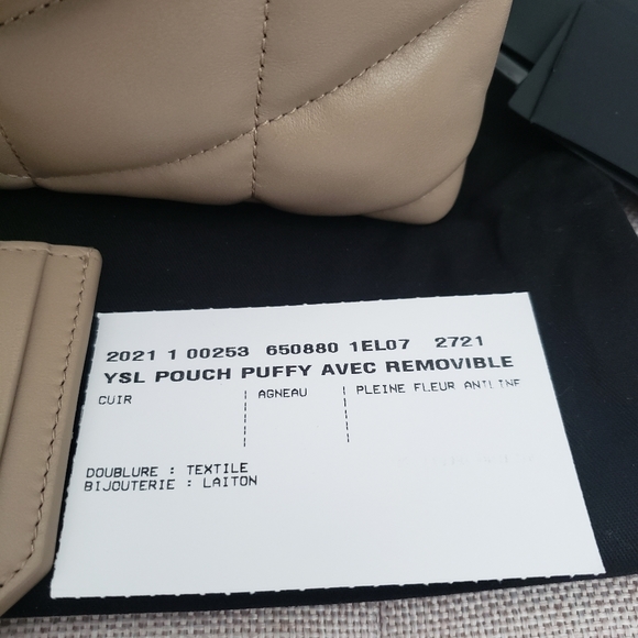 Saint Laurent Puffer Small Pouch bag, BNIB - Picture 14 of 15
